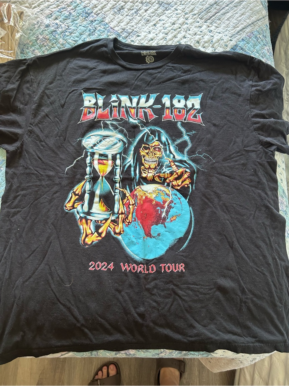 Blink-182 2024 World Tour Short Sleeve Graphic Tee - Black